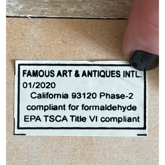 Distressed Wood Hammered Aluminum Picture Frame Rustic Farmhouse Cottage Core - Picture 5 of 5